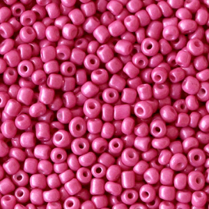 Rocailles 2mm cerise pink, 10 gram
